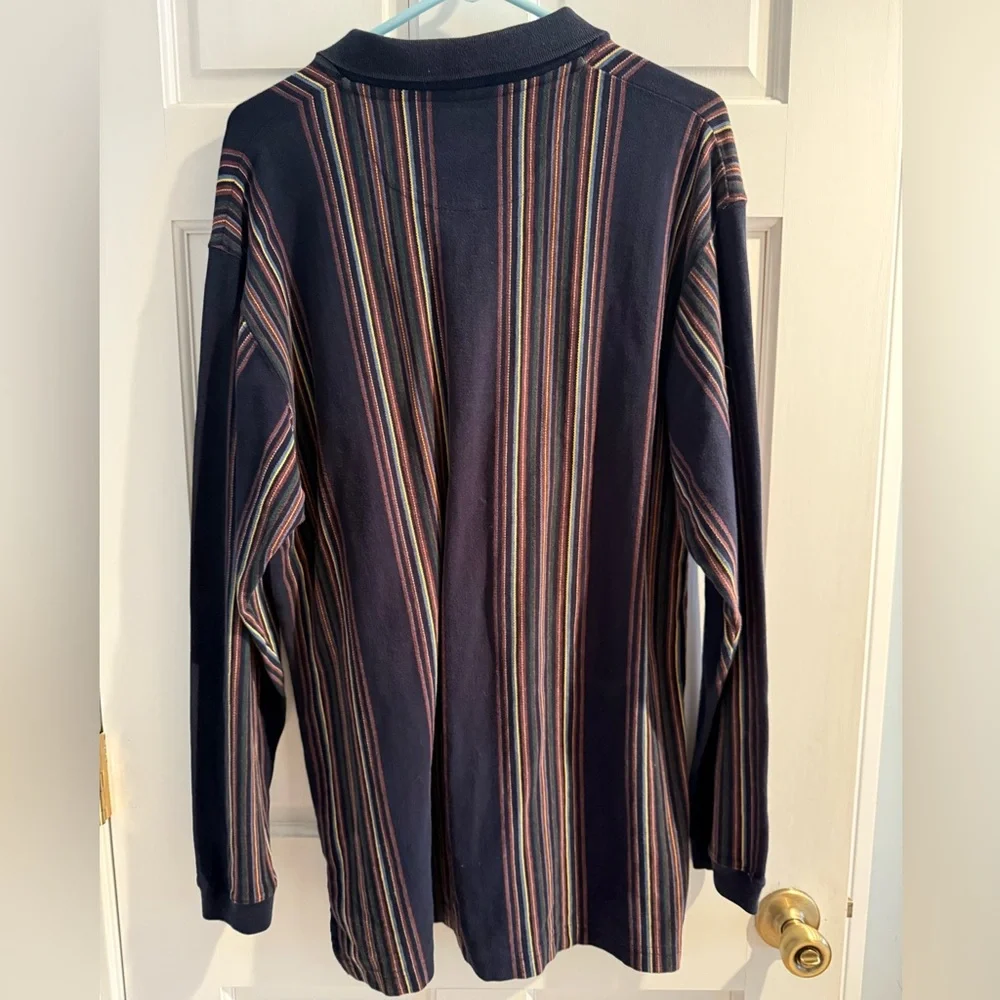 Vintage 90s Chaps Ralph Lauren Striped Polo Size L